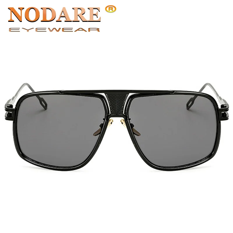 Новинка 2020 модные солнцезащитные очки в большой оправе Мужские квадратные для