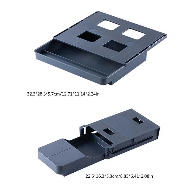 

A9LC Drawer Storage Box Under The Desktop Storage Box Student Stationery Box Hanging Pen Case At The Bottom Hidden Drawer