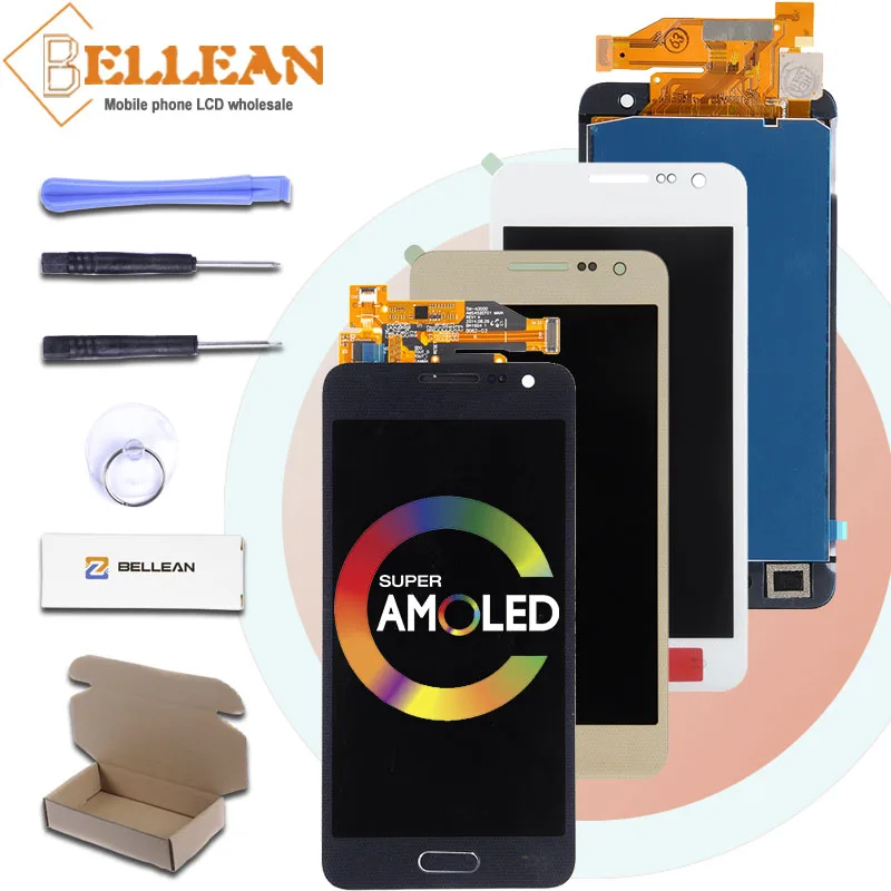 Продвижение Catteny A300 A300F ЖК дисплей для Samsung A3 2015 сенсорный экран дигитайзер сборка