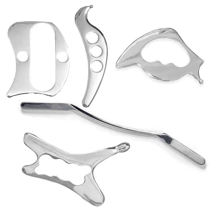 Массажер для мышц Gua Sha, инструмент для облегчения мышц, массажер для тела, релаксации, из нержавеющей стали , мягкие ткани, ФИЗИОТЕРАПЕВТИЧЕСКИЙ инструмент для чистки - изображение