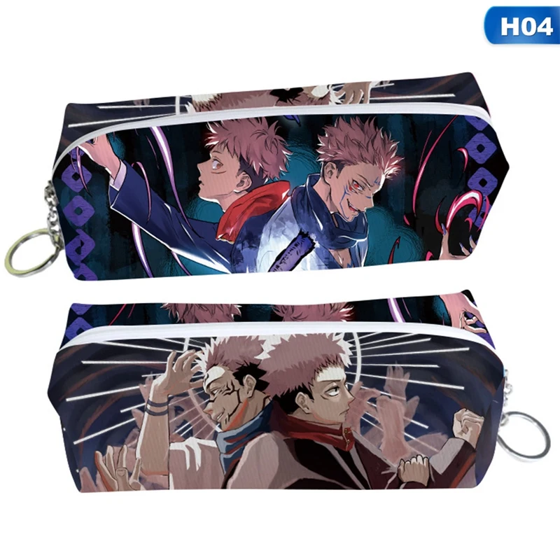 

1pcs Anime Jujutsu Kaisen Pencil Bag Zipper Canvas Students Pencil Bag Wallet Storage Bag Stationery School Supplies