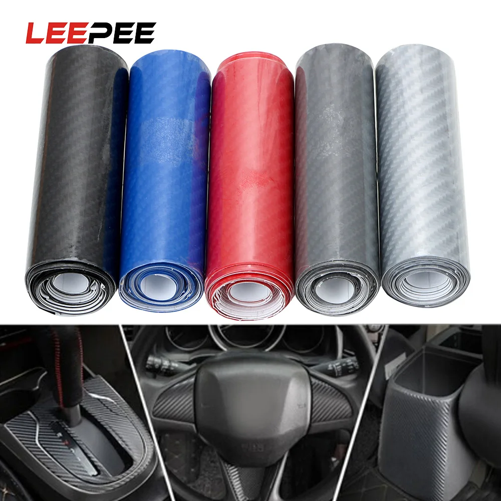 LEEPEE интерьер пленка из углеродного волокна DIY виниловой пленки углеродное