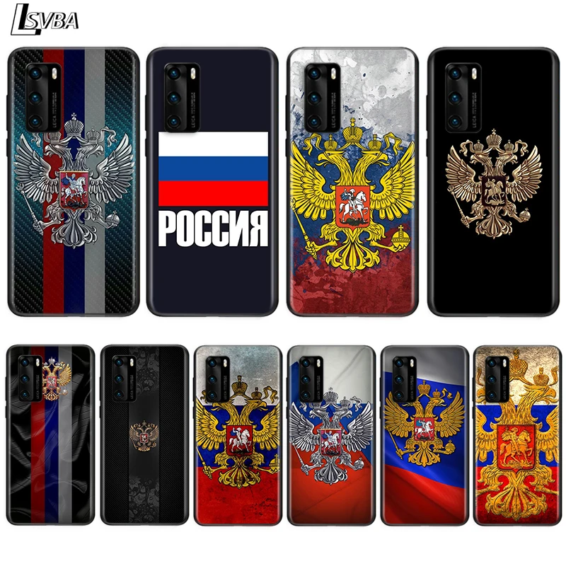 Мягкий чехол для телефона с российским флагом Huawei P Smart Z S Pro Plus 2018 2019 2020 2021 Mate 10 20 30 40