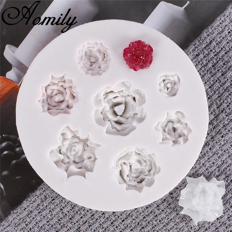 

Aomily 3D Rose силиконовые формы в виде цветка Форма для торта, шоколада, украшения свадебного торта, форма для мастики, мыла, инструменты для выпе...