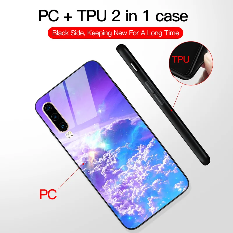 Case FOR Huawei P9 P10 P20 P30 Lite Pro P Smart Plus 2018 2019 Mate 10 20 Vanish Bright PC+TPU Cover |