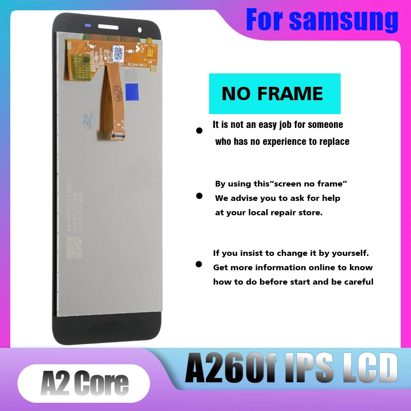 Original 5.0'' LCD For Samsung Galaxy A2 Core A260F/DS Display Touch Screen Digitizer Assembly A260 lcd | Мобильные телефоны