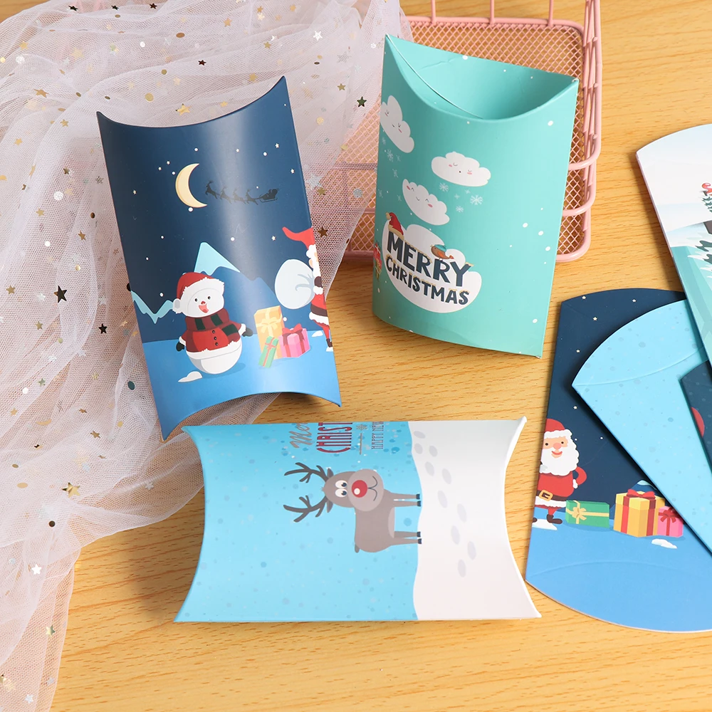 5 шт. Лидер продаж Подарочные пакеты Подушка Форма елка лося Hoom коробочка для