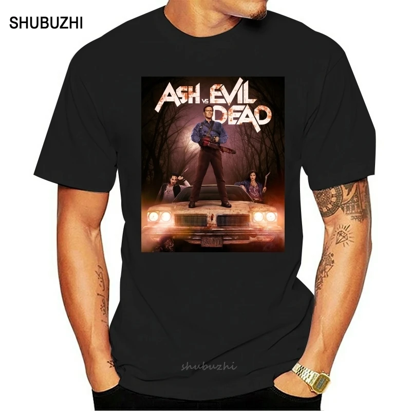 Мужская футболка модная дешевая пепел против зла мертвец постер забавная