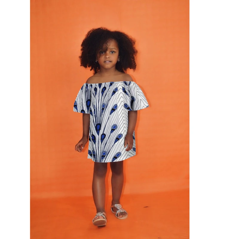 

Fashion Kids African Clothes 2020 News Shoulder Off Girl Mother and Daughter Dashiki Family Clothing African Dresses for Women