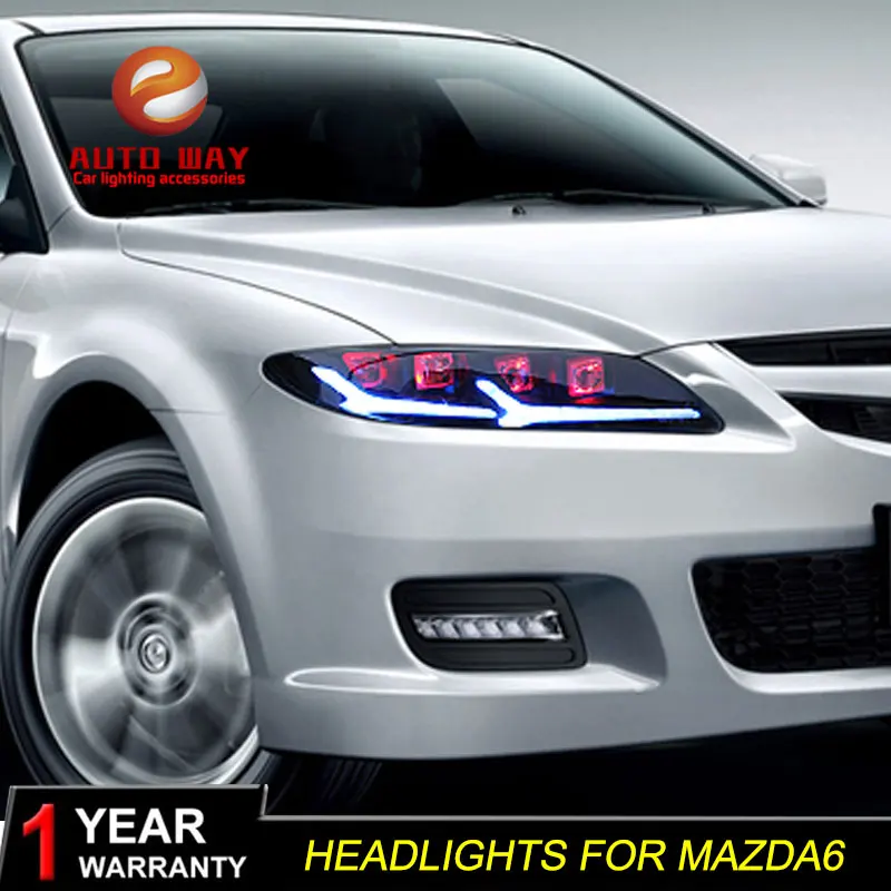 Чехол для лампы стайлинга автомобиля mazda 6 M6 светодиодный светильник s 2003 2015 mazda6
