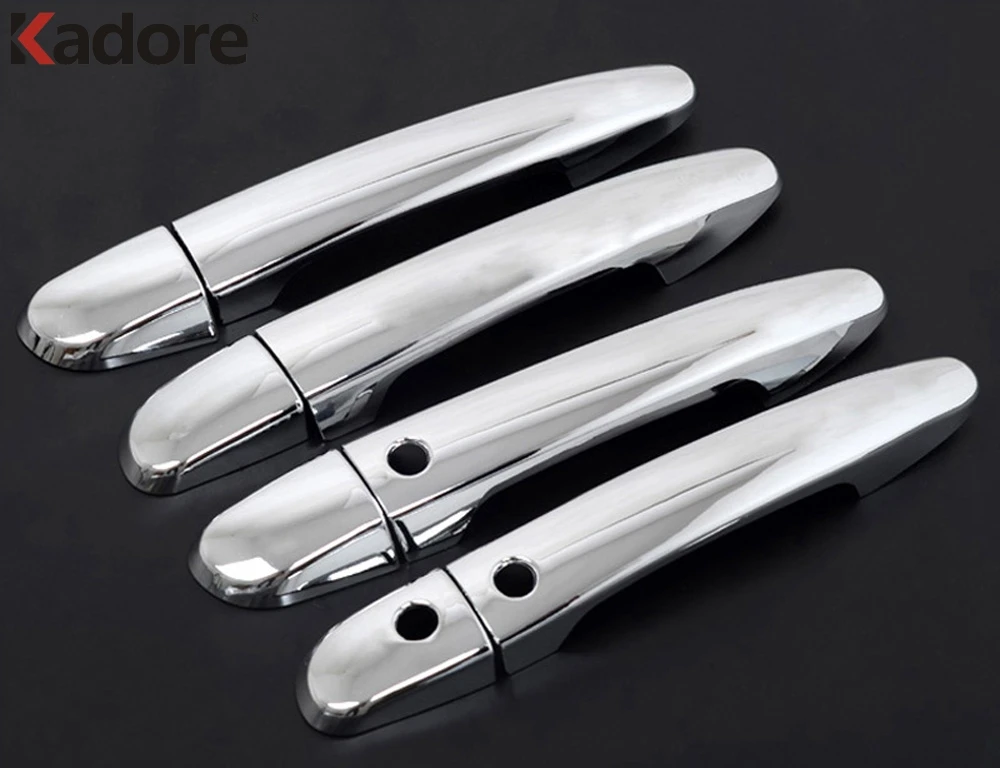 Для Mazda 3 2010 2011 2012 ABS Chrome Боковая дверь ручки крышки планки украшения рамки стикеры