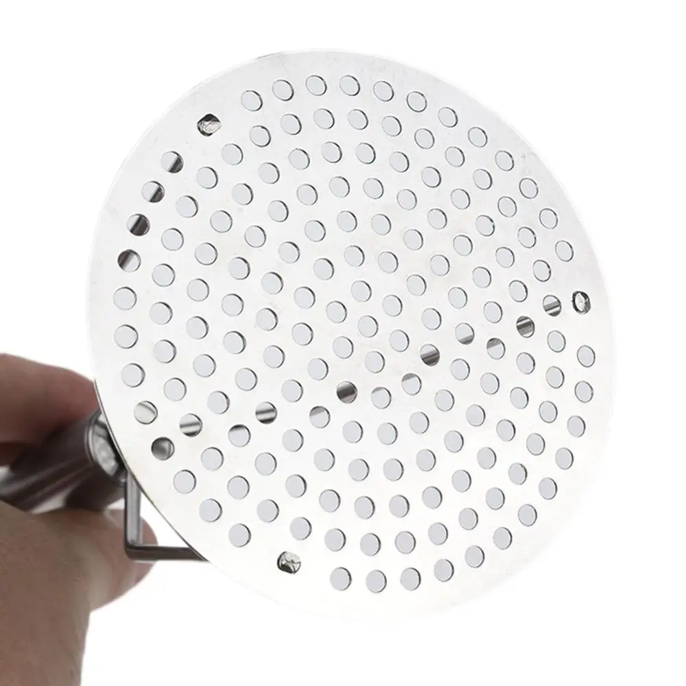 

Stainless Steel Potato Masher Ricer Puree Garlic Presser Wavy Shape Vegetable Fruit Crush Pressure Tool Kitchen Accessories