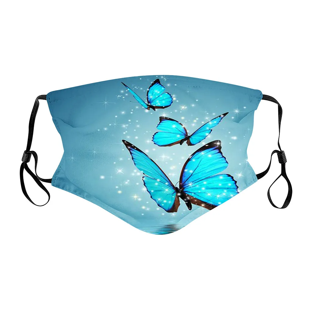 

5pc Adult Face Mask Funny Animal Printed Breathable Reusable Face Mask Filter PM2.5 Air Filtration Mask Washable Mask Mascarilla