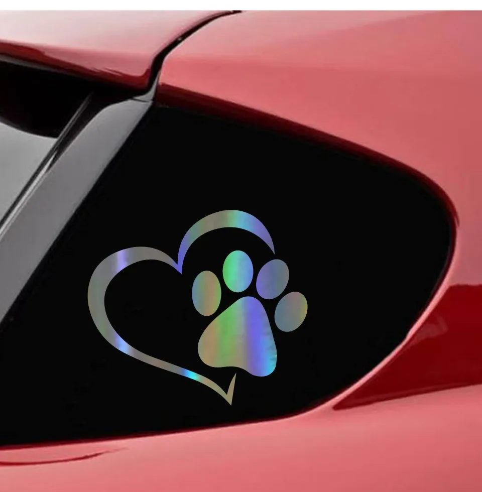 

10*11 см наклейка на кузов автомобиля, милая собака на борту, 3D мультяшная виниловая наклейка, Светоотражающая наклейка на автомобиль, оптовая...