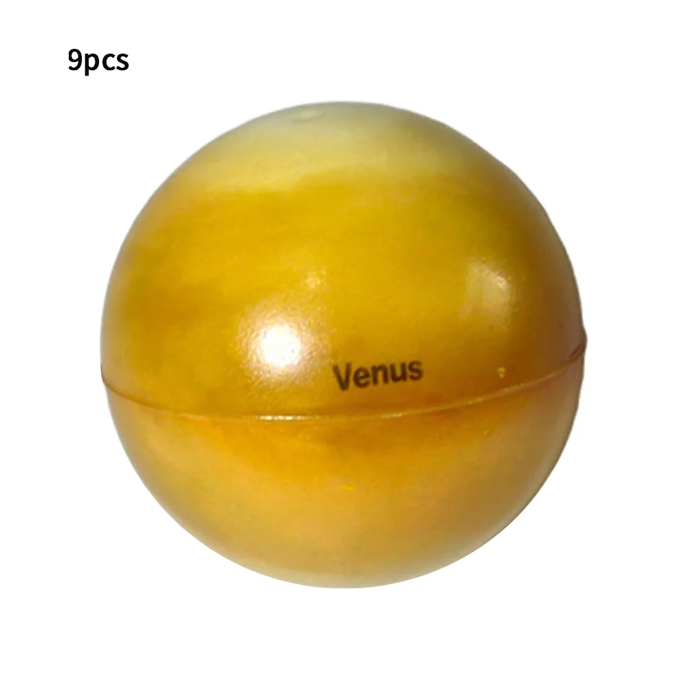 

9pcs Solar System Gift For Kids Lightweight Bouncy Home School Universe PU Stress Relief Portable Planet Ball Educational Toy