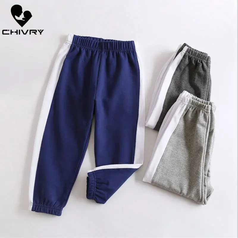 Chivry весенне-осенние спортивные длинные брюки для мальчиков детские модные