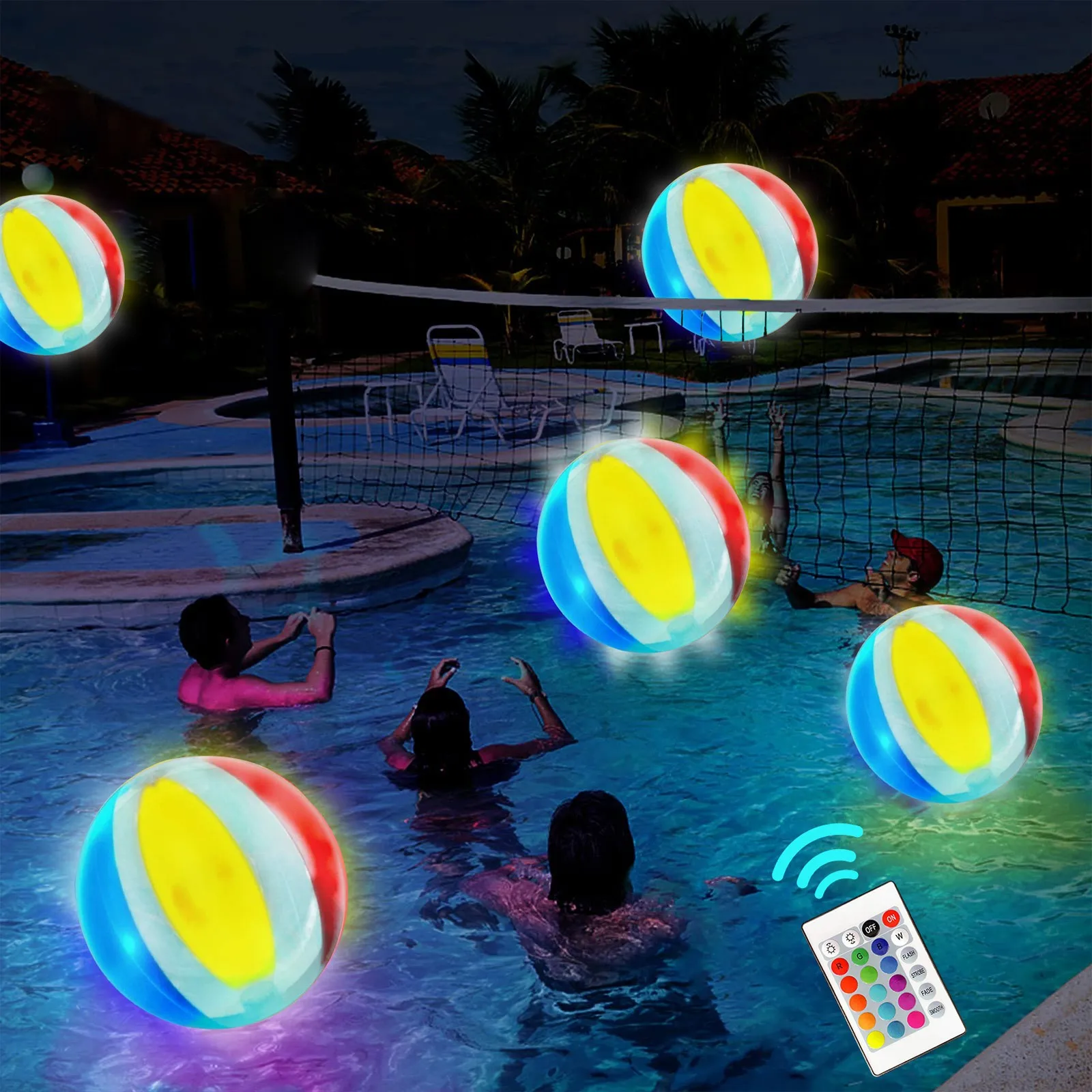 

High-quality Color Led Luminous Beach Ball In 2021 Luminous Ball Inflatable Toy 16 Colors Can Be Remotely Flashed Change Color