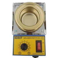 temperature controlled solder pot soldering desoldering bath tin melting plate tin cans 50mm 110v 240v
