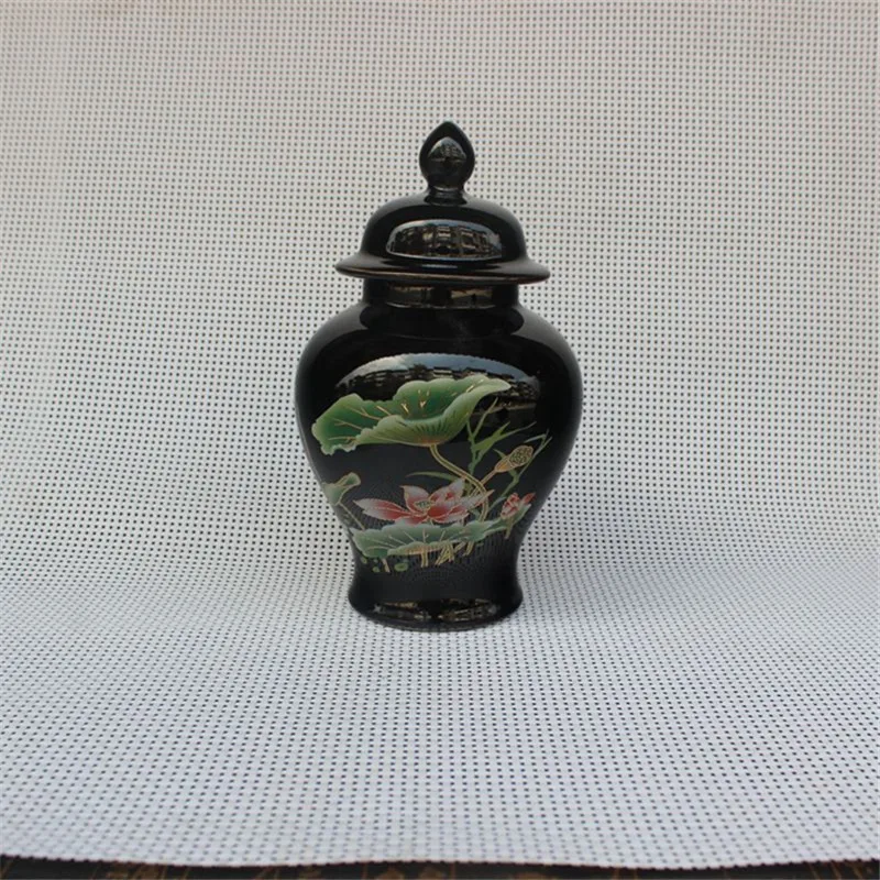 Керамический Лотос горшок черный цветок лотоса верхний для хранения | Дом и сад