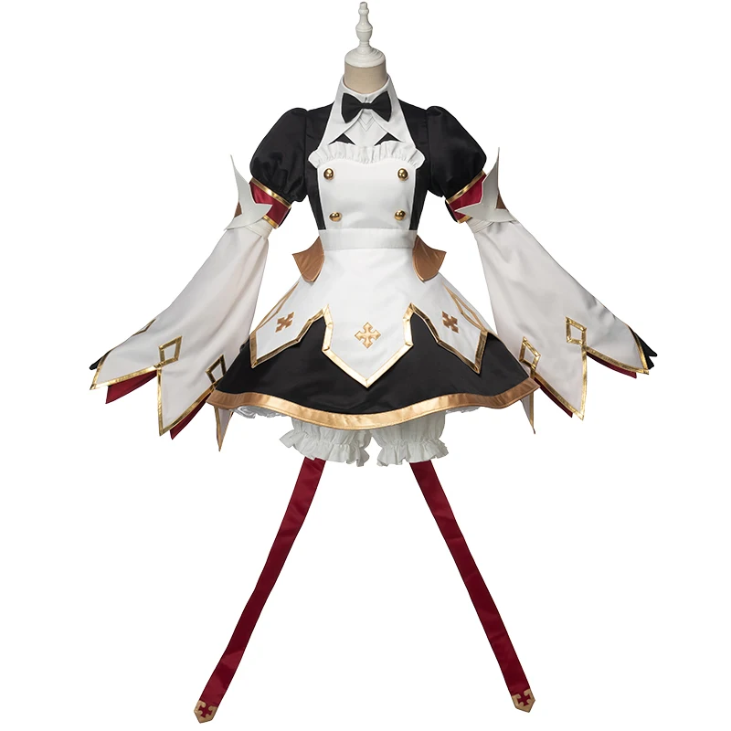 

Anime! Fate/grand order FGO Astolfo Saber Sword Version 3.0 Combat Gear Maid Dress Lovely Uniform Cosplay Costume Free Shipping