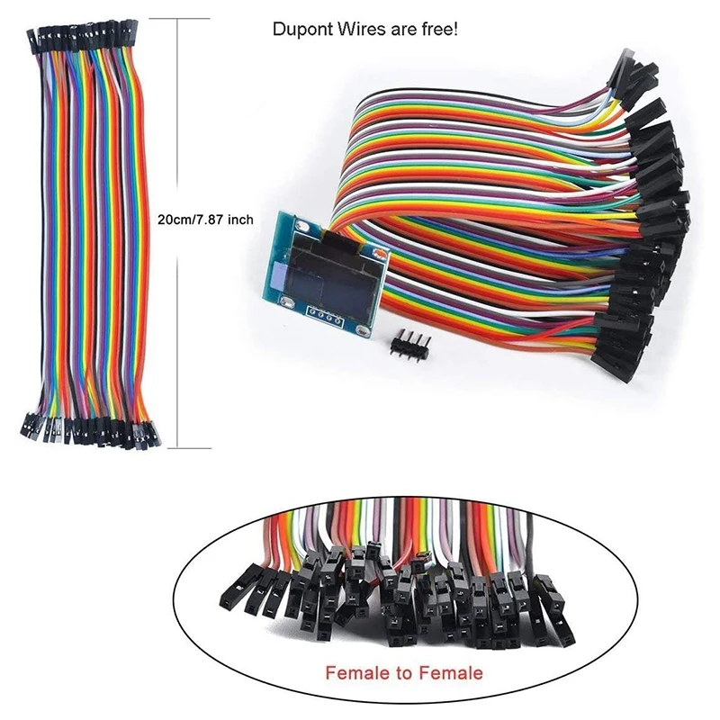 I2C O светодиодный дисплей 0 96 дюйма IIC Серийный ЖК модуль SSD1306 128 64 для Arduino с
