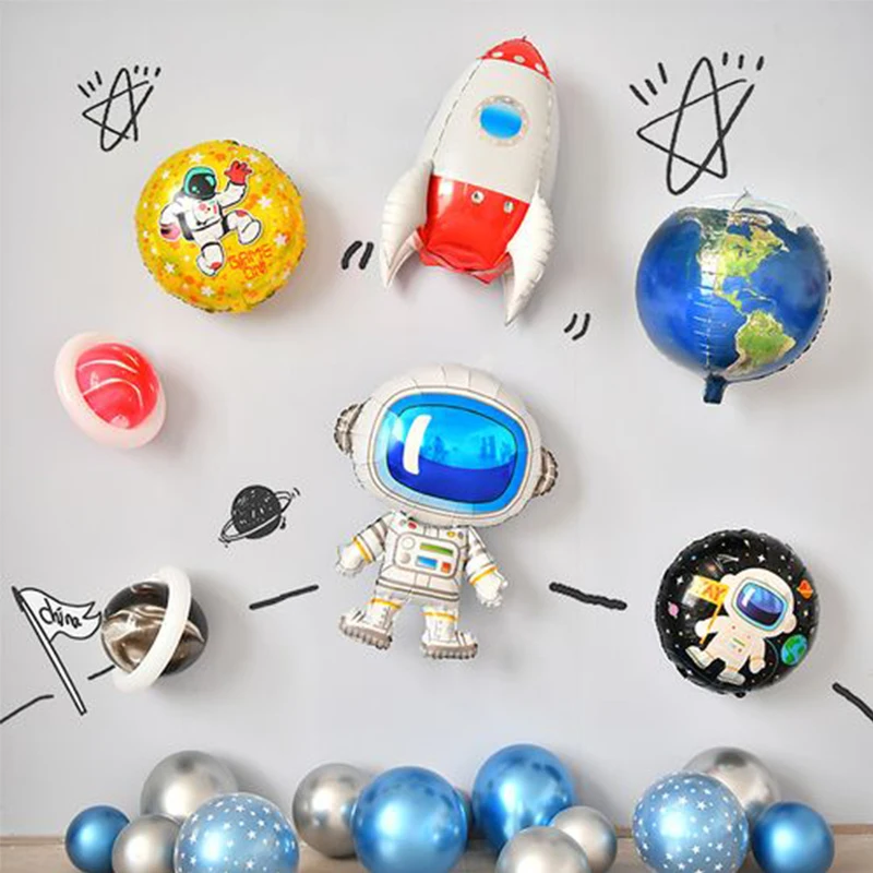 Воздушные шары из фольги в космическом стиле | Дом и сад