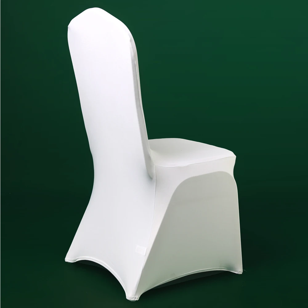 50/100 шт лайкра белая свадебная чехол для кресла спандекс гостиницы