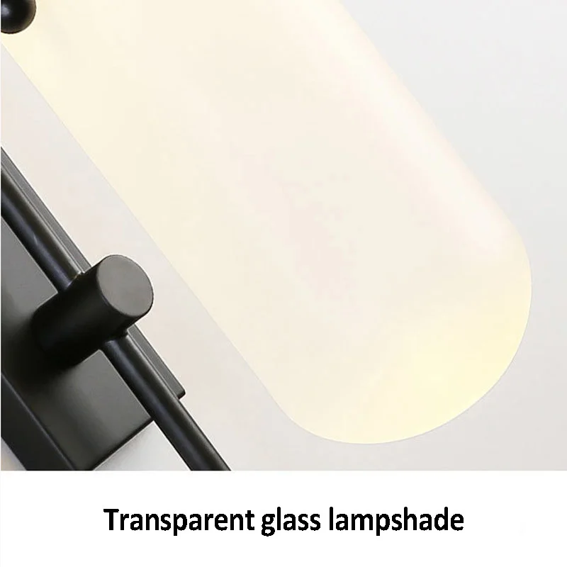 

Luxury Wall Lamp LED Glass Light Postmodern Minimalist Living Room Creative Personality Aisle Bedroom Bedside Bracket Light