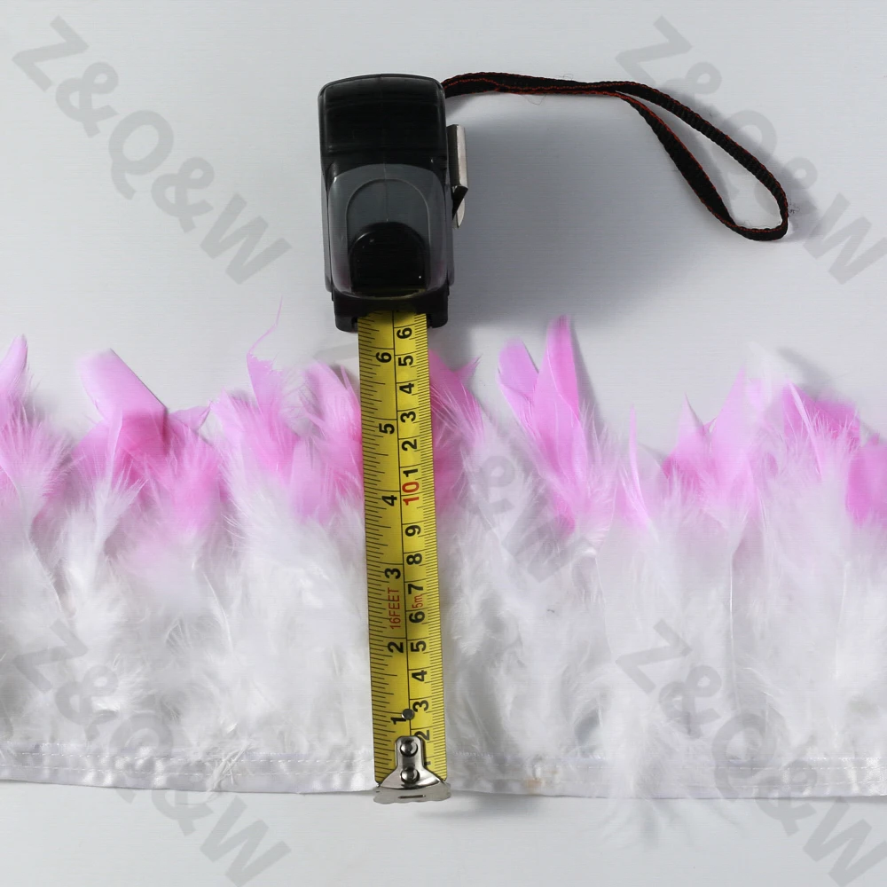 Новые естественные белые перья индейки, закрашенные в розовый, 2 метра, своими руками: костюм, платье, юбка, украшение для стены в стиле "нет-ред", аксессуары.
