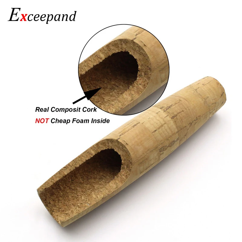 Exceepand композитная пробковая спиннинговая ручка для рыболовной удочки, разрезные ручки, запасные части для строительства или ремонта удочки