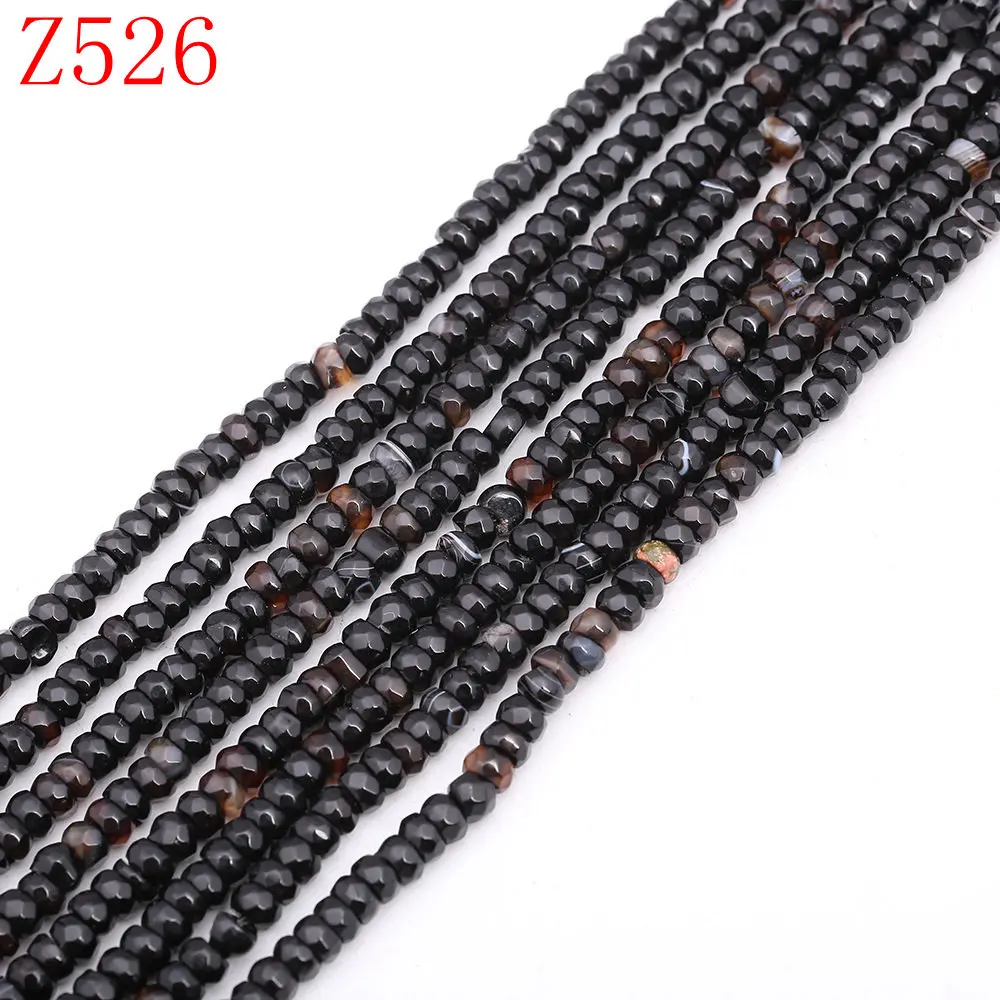 Black agate Yumten круглые блестящие малахитовые бусины 5 мм* 8 мм бусины DIY бирюзовый агат украшение из розового кварца ручной работы натуральные аксессуары натуральные камни бисер для бисероплетения - Цвет: Black agate