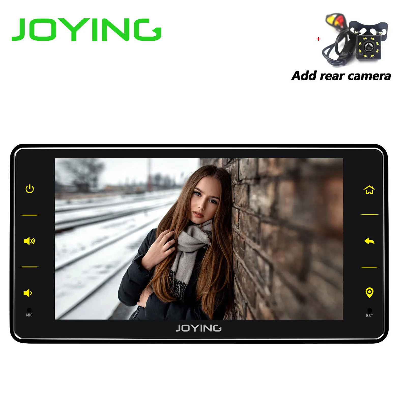 Add camera 4G+ 64G Универсальный 6," 1 Din Авторадио автомобильный стерео сенсорный экран автомобильный аудио радио gps FM приемник Carplay Bluetooth DSP 4G модем BT - Цвет: Add camera
