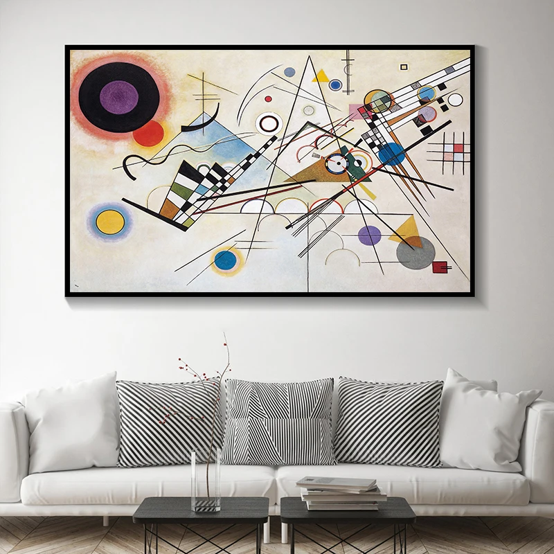 Современные абстрактные настенные картины Wassily Kandinsky воспроизведение холста и