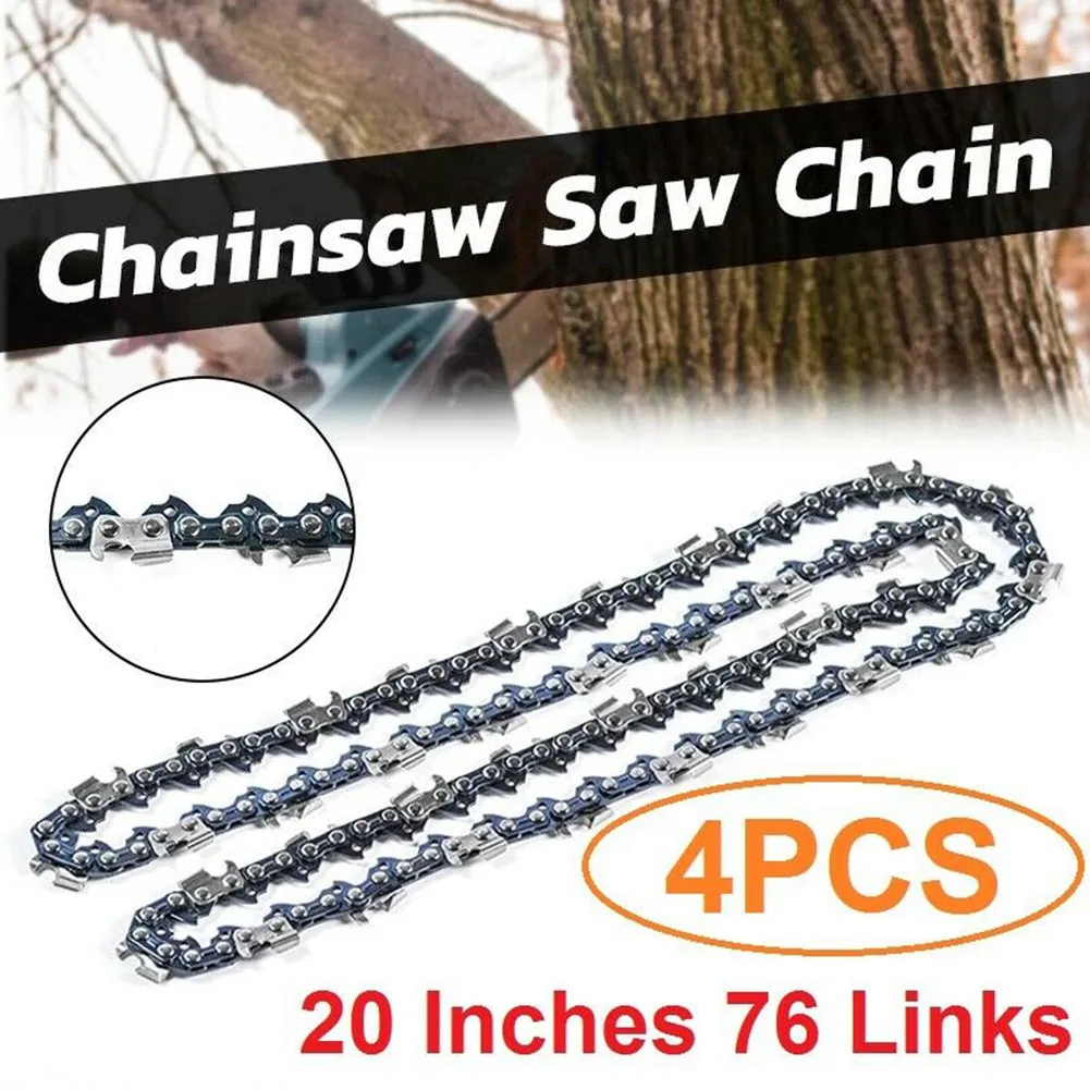 

4PCS 20Inch 76DL 0.325" LP 0.058 Guage Chainsaw Saw Chain Blade Wood Cutting Chainsaw Saw Mill Chain For Baumr-Ag SX62 Bar Part
