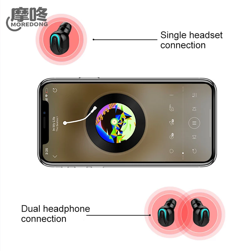 MOREDONG Q32 TWS сенсорные наушники с отпечатком пальца Bluetooth шумоподавлением игровая