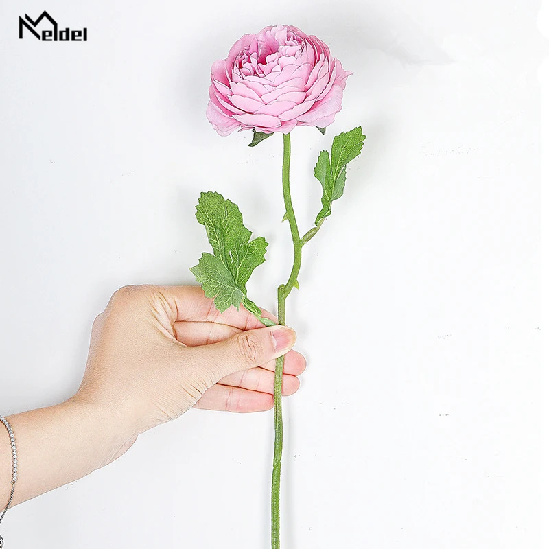 rose red Meldel Букет искусственного шелка розы цветок розовый Лотос домашний свадебный Декор Сделай Сам букет невесты цветок выпускного вечера вечерние цветы моделирования - Цвет: rose red
