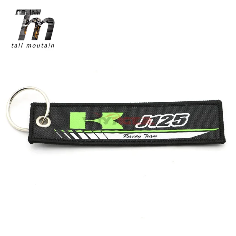 Новое поступление вышивка брелок для ключей цепи коллекции Kawasaki ER-6N ER-6F ZR-7 1400GTR