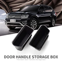 zunduo car side door handle storage box for vw atlas teramont 2017 2021 cross sport accessories container holder armrest tray