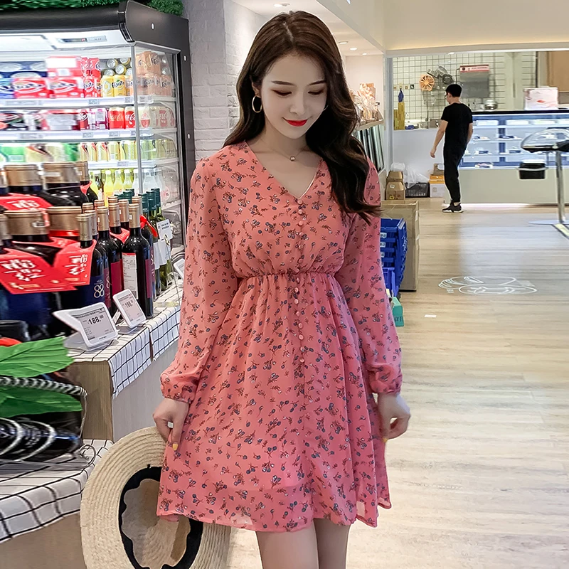 Шифоновое мини-платье Осеннее винтажное повседневное шикарное черное платье с