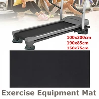200190150cm exercise mat gym fitness equipment for treadmill bike protect floor mat running machine shock absorbing pad black