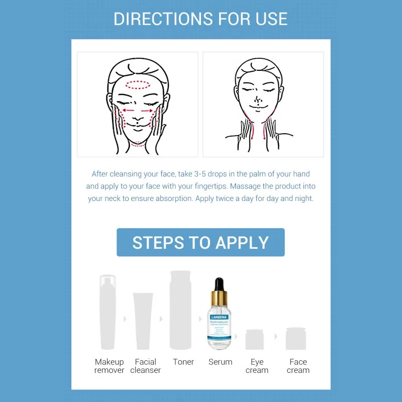 40 мл Гиалуроновая кислота Сыворотка для лица поры затягивает пополняет гладкие