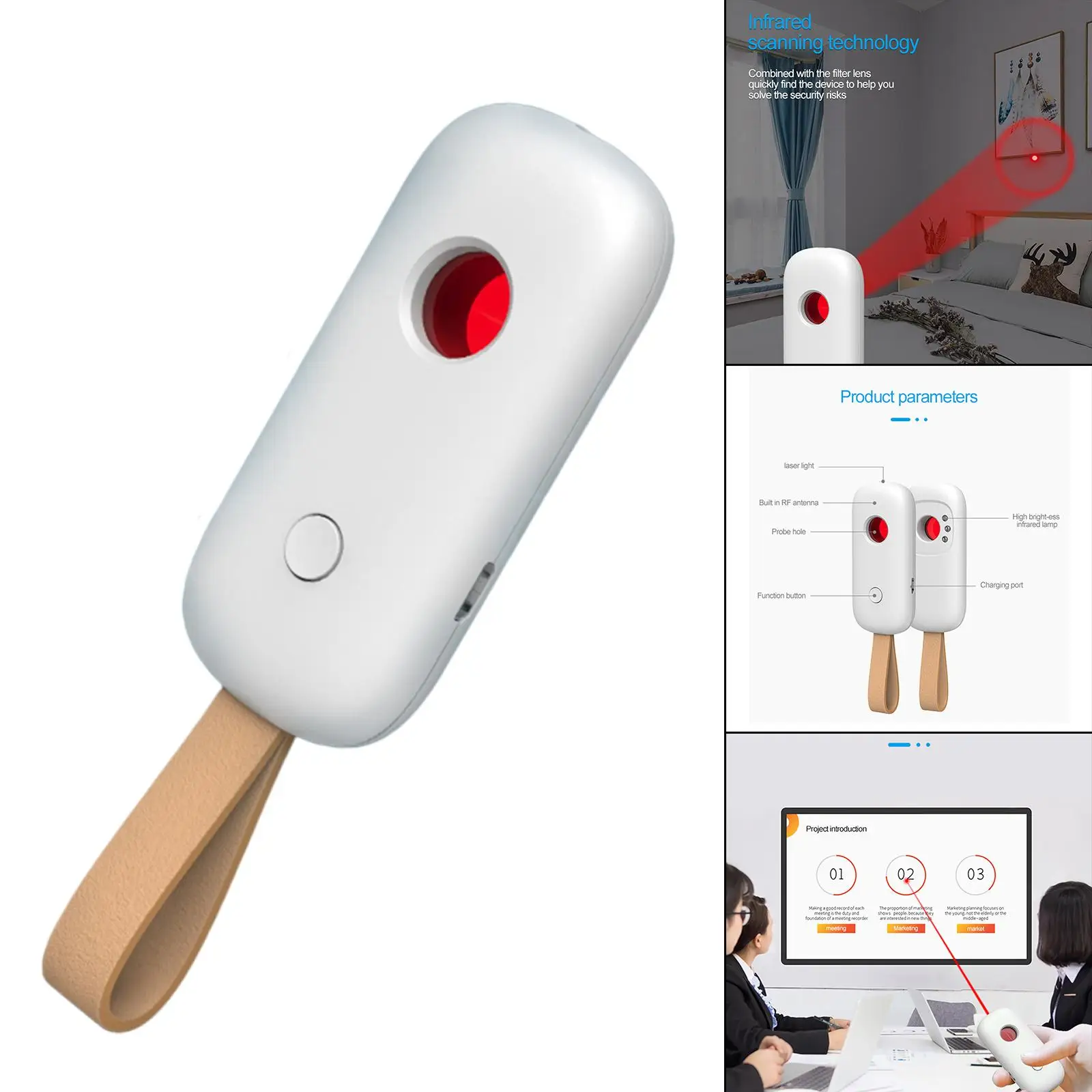 Bug Detectors Full-Range Portable Wireless RF Signal Scanner Eavedropping Device Finder for GSM GPS Tracker | Безопасность и