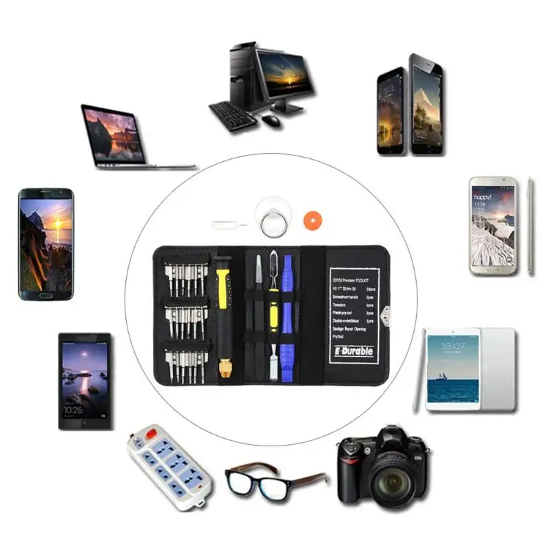 22pcs Multi-functional Screwdriver Set for Mobile Phone Repair Tool 18pcs Driver 1pcs Handle/Tweezers 2Pcs Crowbar | Инструменты