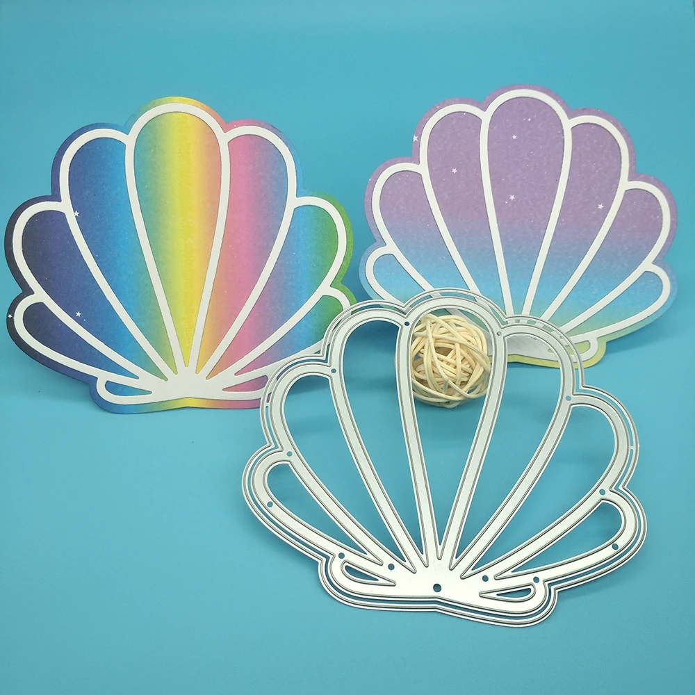 

New color shell metal cutting dies photo album cardboard DIY gift card decoration embossed crafts