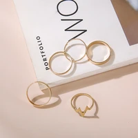 minimalist geometric jewelry wave mount goldsilver rings for woman fashion retro finger ring gift party mental %d0%b7%d0%b2%d0%b5%d0%bd%d0%b5%d1%82%d1%8c