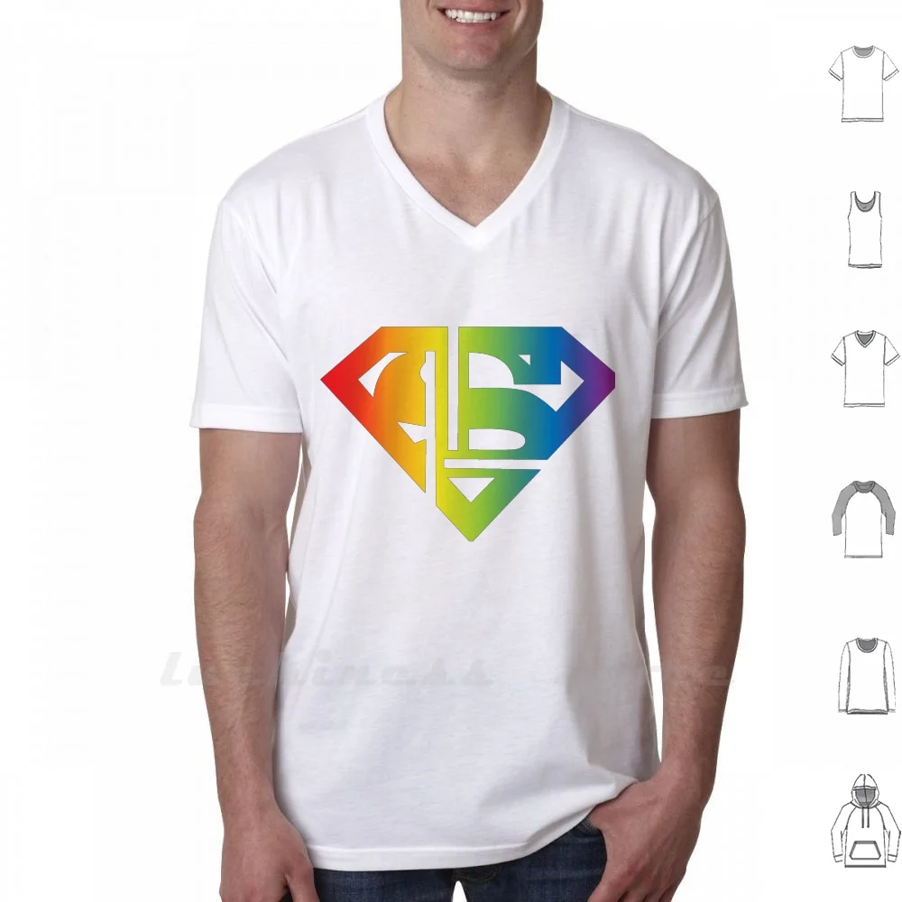 

Футболка Supercorp с символикой радуги, большой размер, Supercorp Cw Lena Kara danверсия