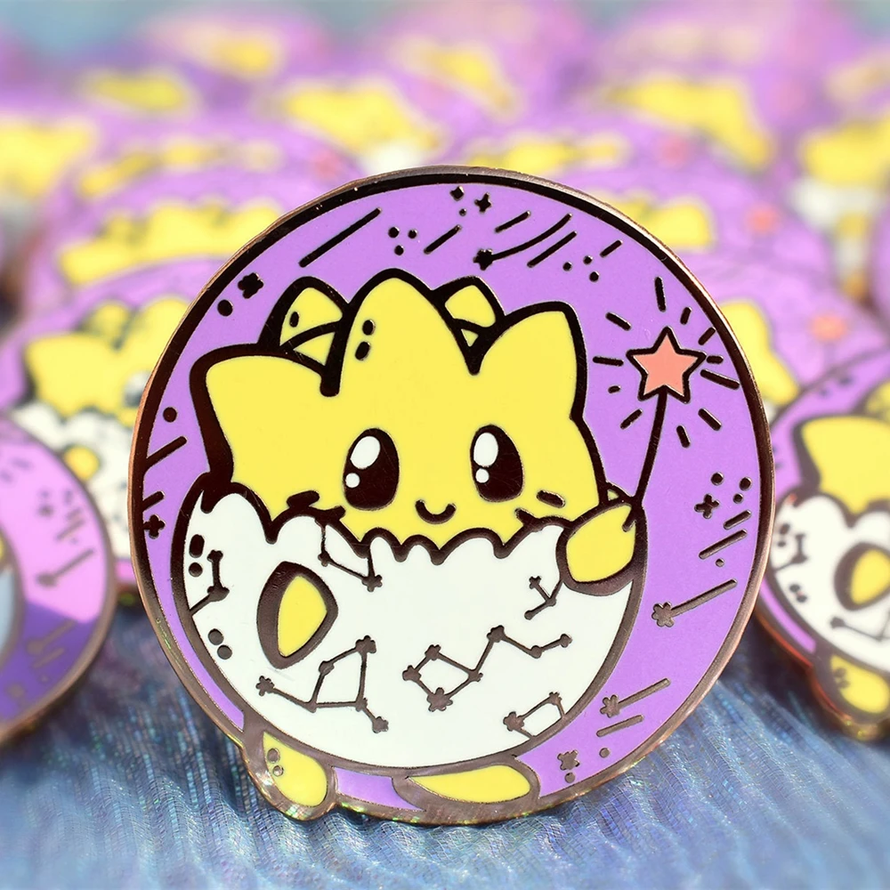 Kawaii жесткая эмалированная заколка в виде маленького ножовочного яйца заколки