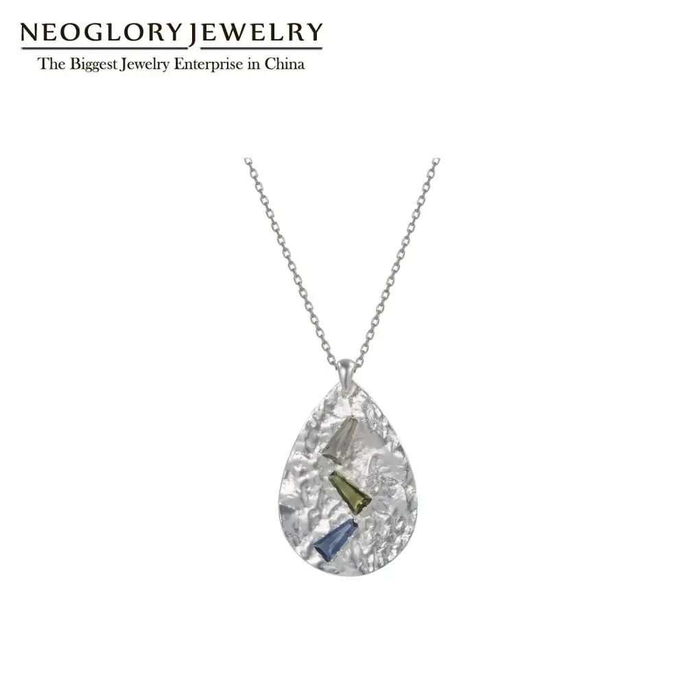 Neoglory дропшиппинг Матовый Серебряный цвет фотоэлемент воды для женщин простой