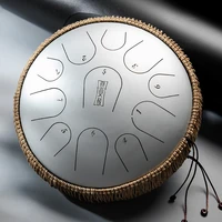 13 inch 11 tones c key steel tongue drum pearlescent coating percussion instruments meditation beginner drum accessories gift
