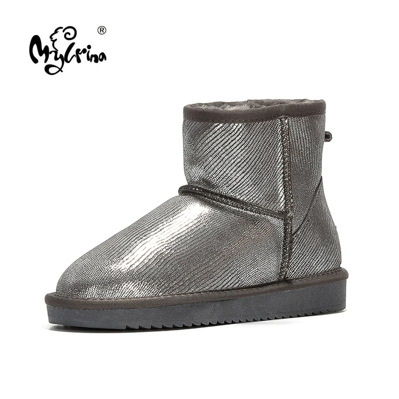 Опт/розница! Классические Водонепроницаемые зимние ботинки из натуральной